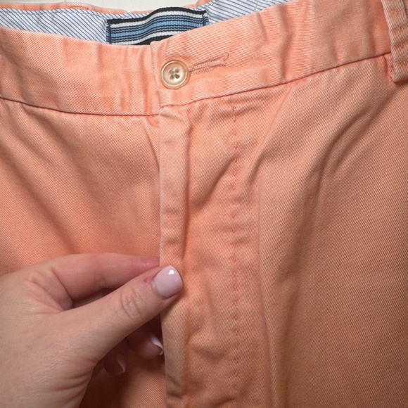Peter Millar Shorts Men's Size 38 Orange Chino Cotton Preppy Summer - Picture 3 of 5